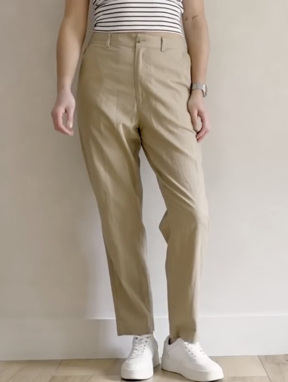 Uniqlo Linen Cotton Tapered Pants - Picture 4 of 11